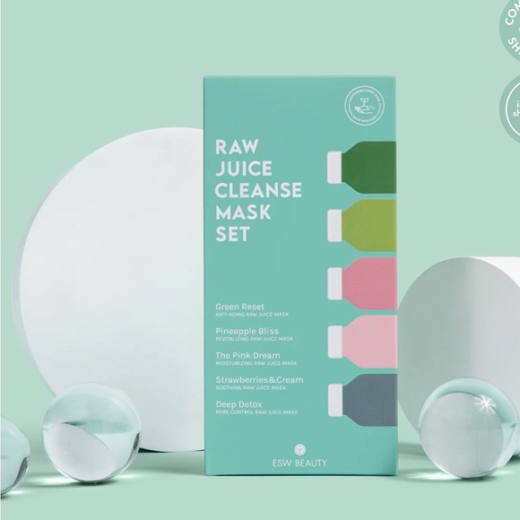New In The Box ESW Beauty Raw Juice Cleanse Mask Set - Picture 1 of 4